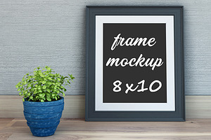 Concrete Wall Frame Mockup