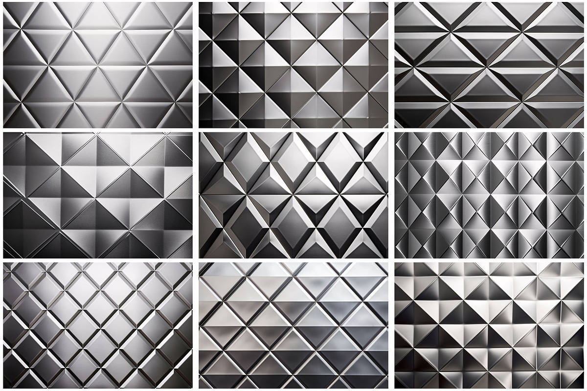 Metallic Polygonal Pattern Backdrop, a Texture Graphic by Forhadx5 (Photo 5 of 6)