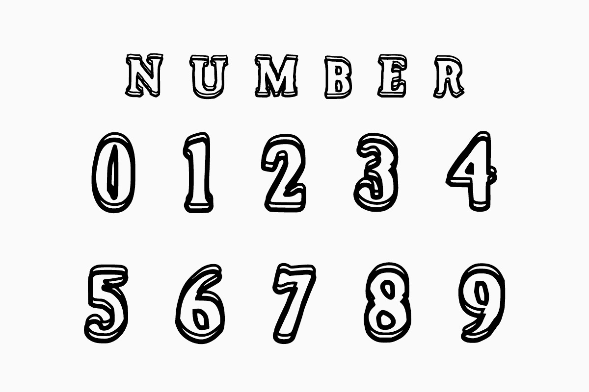 Mama Papa Outline Font, a Handwritten Font by Fourteen Letter (Photo 2 of 7)