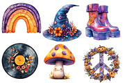 Groovy Halloween Clipart, an Illustration by Designworld (Thumbnail 4 of 6)