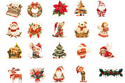 Christmas Clipart PNG, Santa Claus, a Seasonal Illustration by MajorArtTm (Thumbnail 2 of 9)