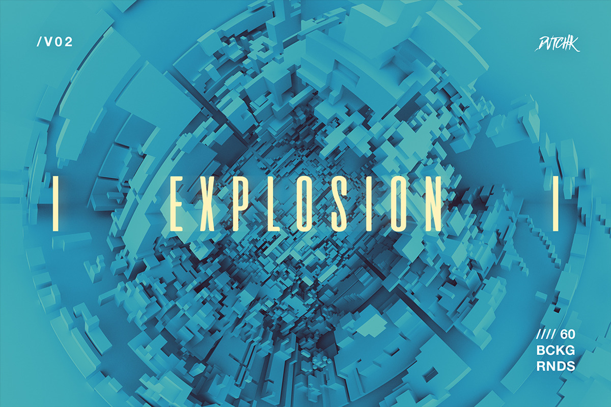 Explosion | 3D Backgrounds V02, a Background Graphic by dvtchk (Photo 4 of 8)