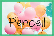 Penceil Handwritten Font + Icons, a Handwritten Font by Side X Side Studio (Thumbnail 1 of 5)
