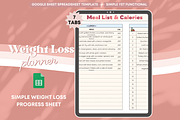 Spreadsheet Weight Loss Planner, a Templates & Theme by bellaROSEworkshop (Thumbnail 3 of 6)