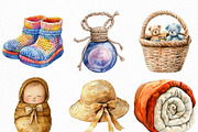 Boho Baby Watercolor Clipart, an Illustration by Craft Nest (Thumbnail 5 of 6)
