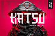 Katsu - Japanese Font Style, a Sans Serif Font by Kincrev Studio (Thumbnail 1 of 6)