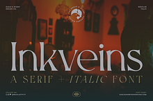 Inkveins - A Serif + Italic Font
