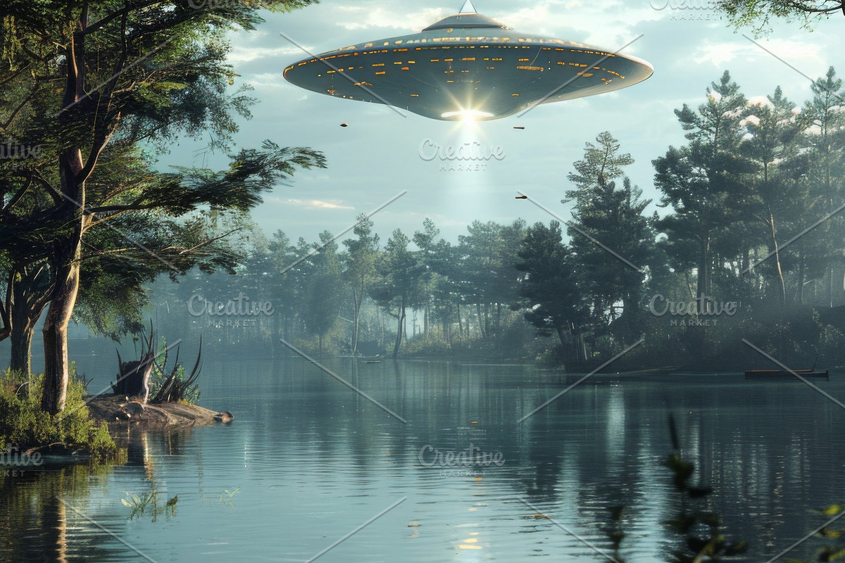 97 UFO objects flying in the sky, a Transportation Photo by Handmadefont (Photo 80 of 101)