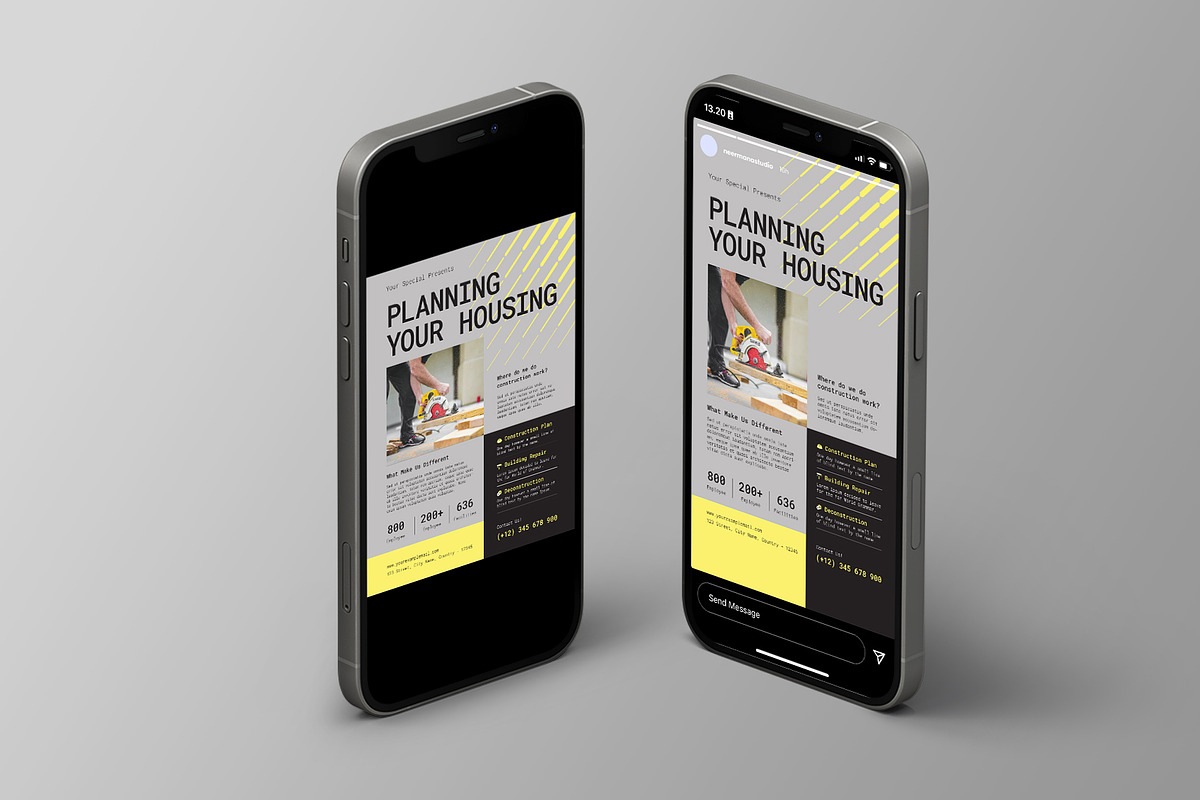 Gray Construction Service Flyer, a Flyer Template by Neermana (Photo 4 of 4)