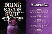Funjoy, a Serif Font by Burntilldead (Thumbnail 7 of 12)