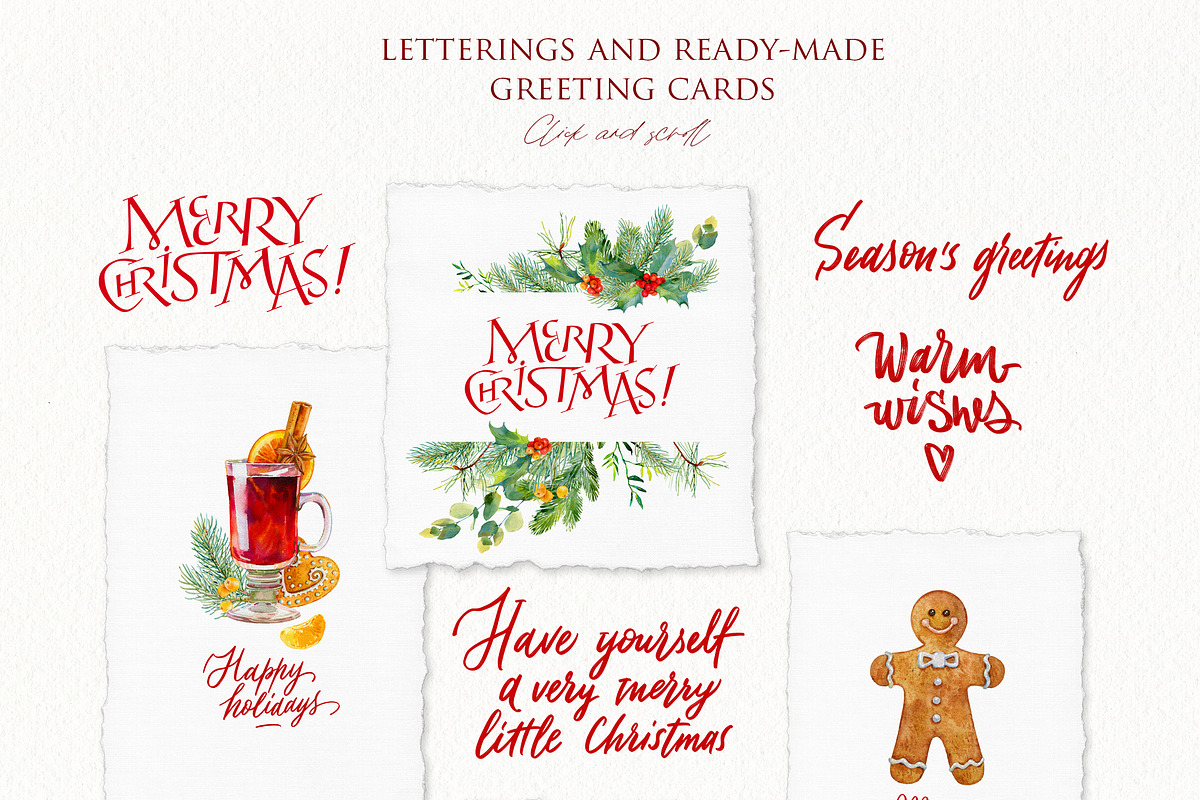 Delicious Christmas Watercolor set, a Decorative Illustration by Natasha Koltsova (Photo 5 of 10)