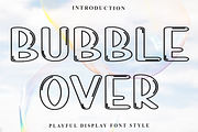 Bubble Over, a Handwritten Font by FreshTypeINK (Thumbnail 1 of 8)