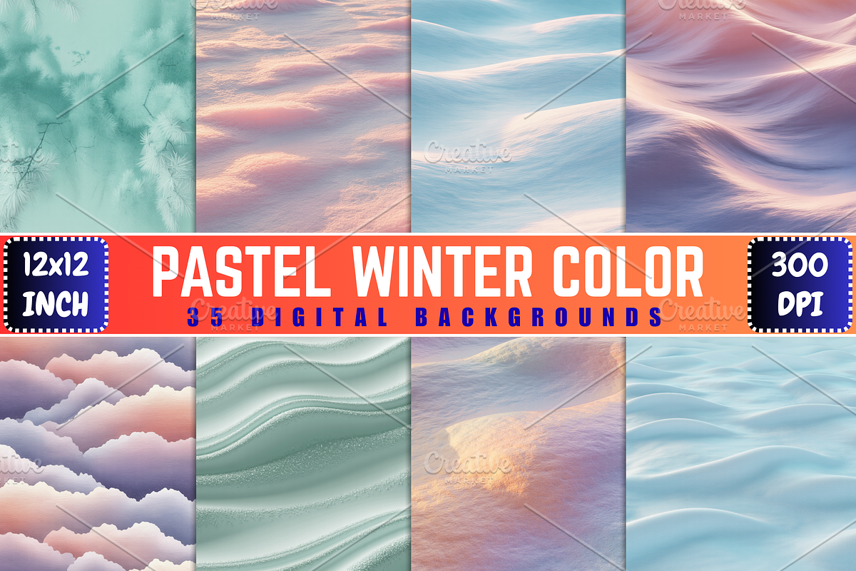 Pastel Winter Color Backgrounds, a Background Photo by Ink Gallery (Photo 1 of 2)