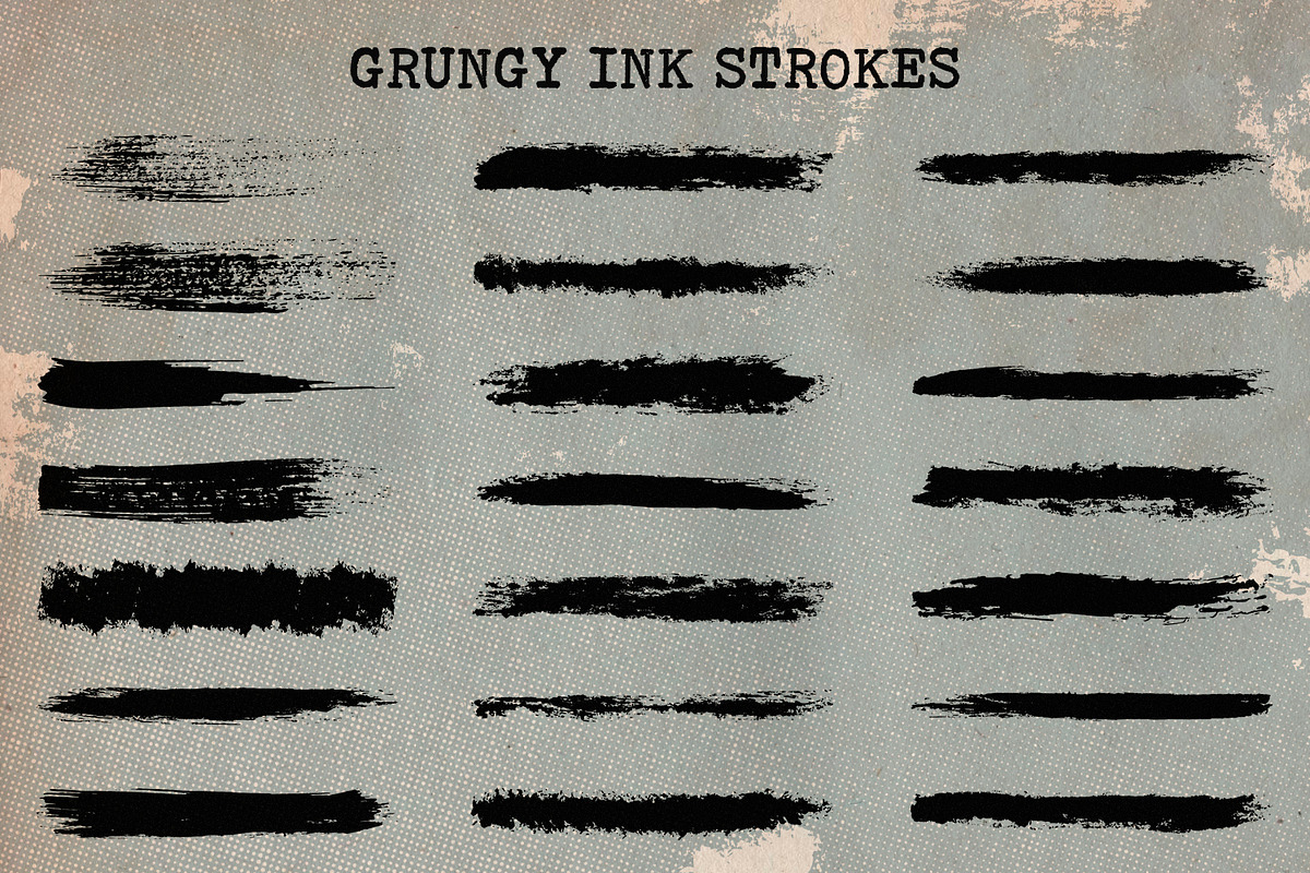 80 Dry Ink Illustrator Brushes preview 3