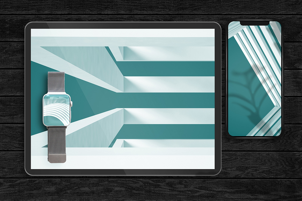 3D Tech & Wireframe Backgrounds, a Technology Illustration by RDShop (Photo 5 of 17)
