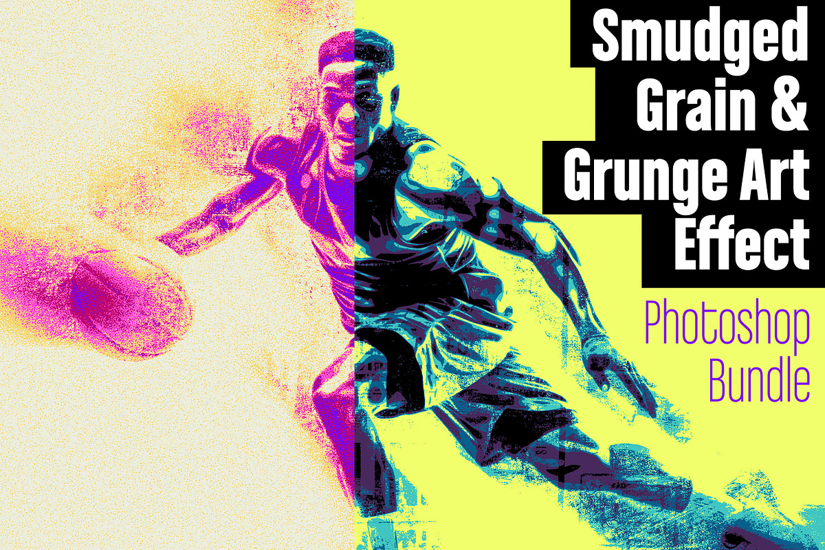 Smudged Grain and Grunge Art Effect, a Layer Style Add-On by LESZ Design (Photo 1 of 12)