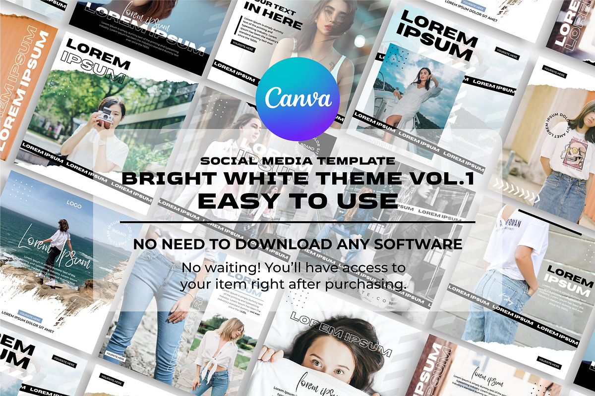 Bright White Template - Canva, a Social Media Template by Pen of God Studio (Photo 2 of 3)