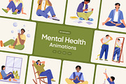 Animated Mental Health Illustration, a Healthcare Illustration by Creative Stall (Thumbnail 1 of 4)