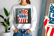 USA 250th Celebration Poster, a Decorative Illustration by Sharon Schwalbe (Thumbnail 2 of 5)