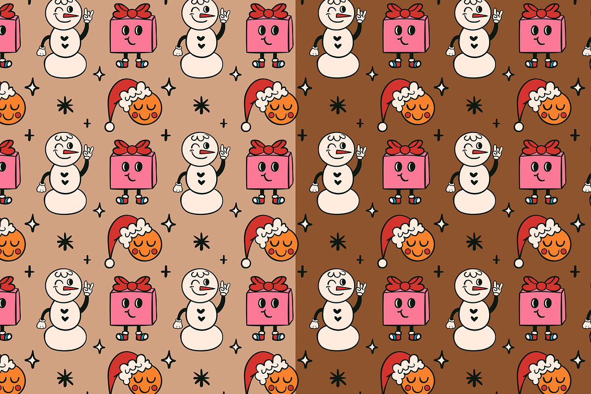Groovy Chritmas Pack, a Seasonal Illustration by DeniDiaz (Photo 6 of 10)