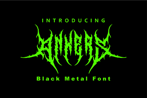 Ankers - Black Metal Font