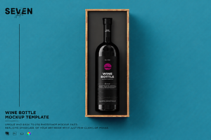 Wine Gift Box Mockup, a Packaging Mockup by Se٧enStudio