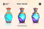Multi App Pastel Dreams Brushes, a Brush Add-On by brushapes.com (Thumbnail 3 of 9)