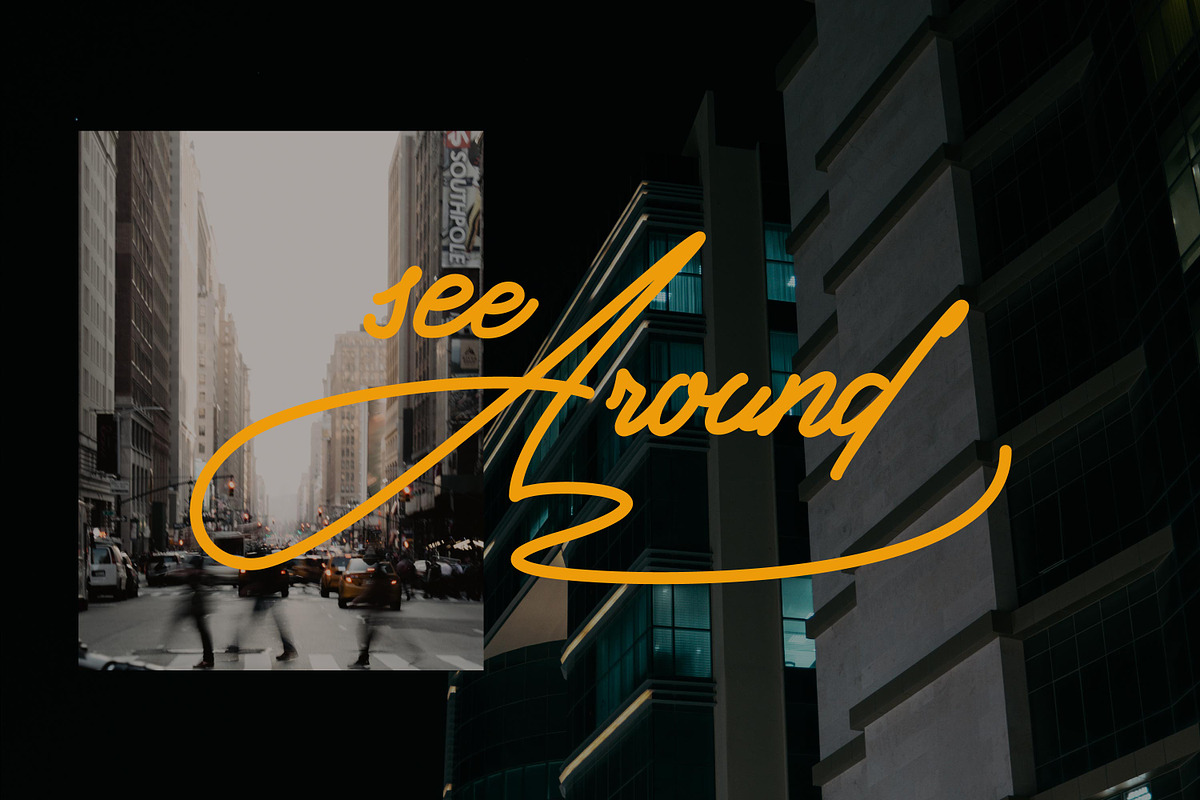Samanta - Monoline font, a Script Font by mahstudios (Photo 2 of 8)