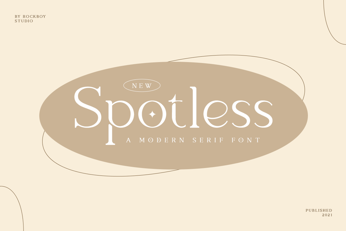 Spotless - Modern Stylish, a Serif Font by RockboyStd (Photo 1 of 12)