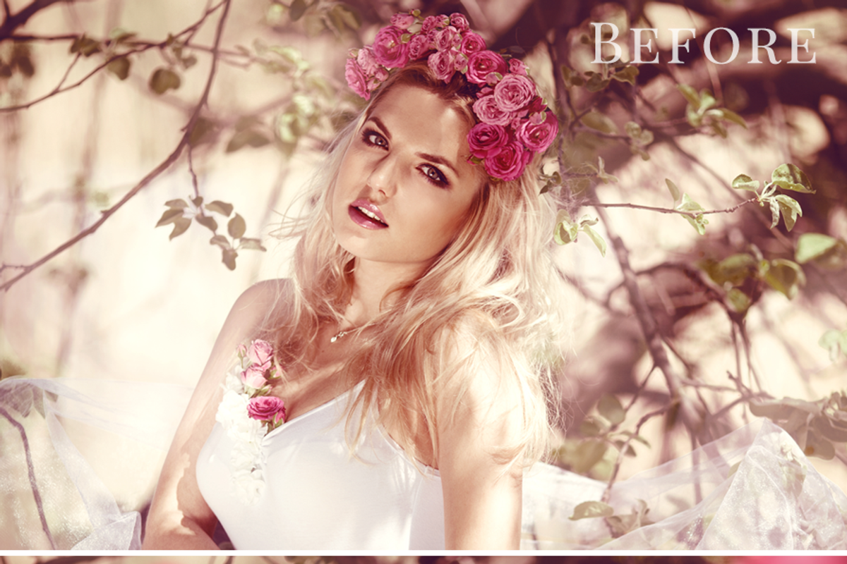 Rose Garden - pink petals overlay preview 5