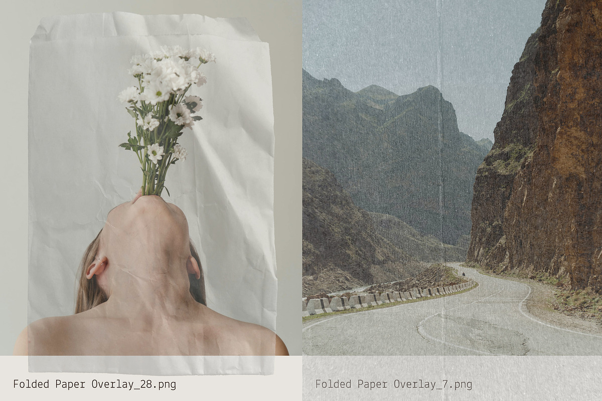 Folded: Paper Crease Overlays, a Texture Graphic by Anastasiia VNSK (Photo 4 of 19)