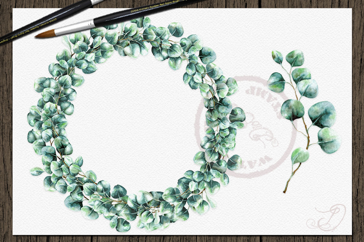 Silver Dollar Eucalyptus, a Decorative Illustration by DioFlow (Photo 5 of 5)