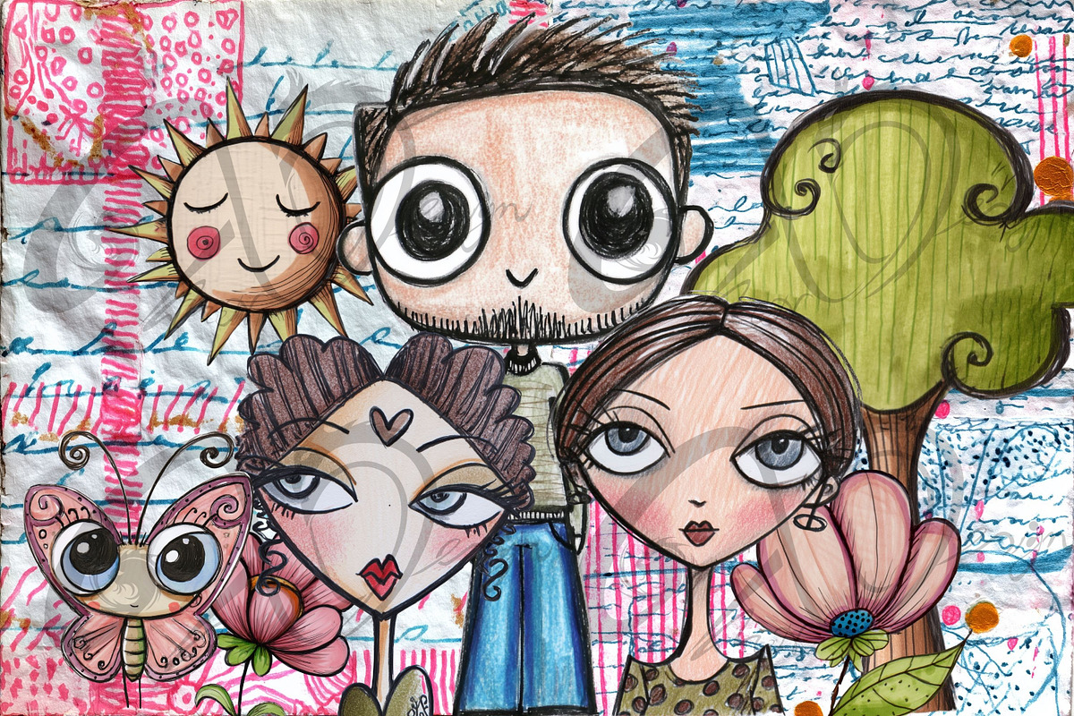 Quirky Whimsy: Cartoon Characters, a Person Illustration by NiiiNArt (Photo 4 of 7)