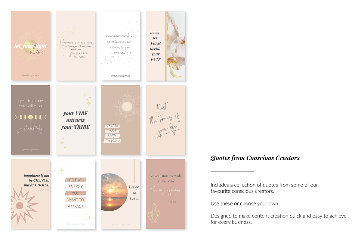 Instagram Story Templates Spiritual, a Social Media Template by The Brand Alchemists (Photo 6 of 8)