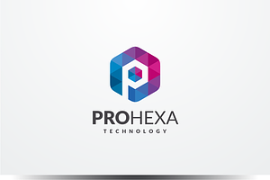 Pro Hexa - Letter P Logo