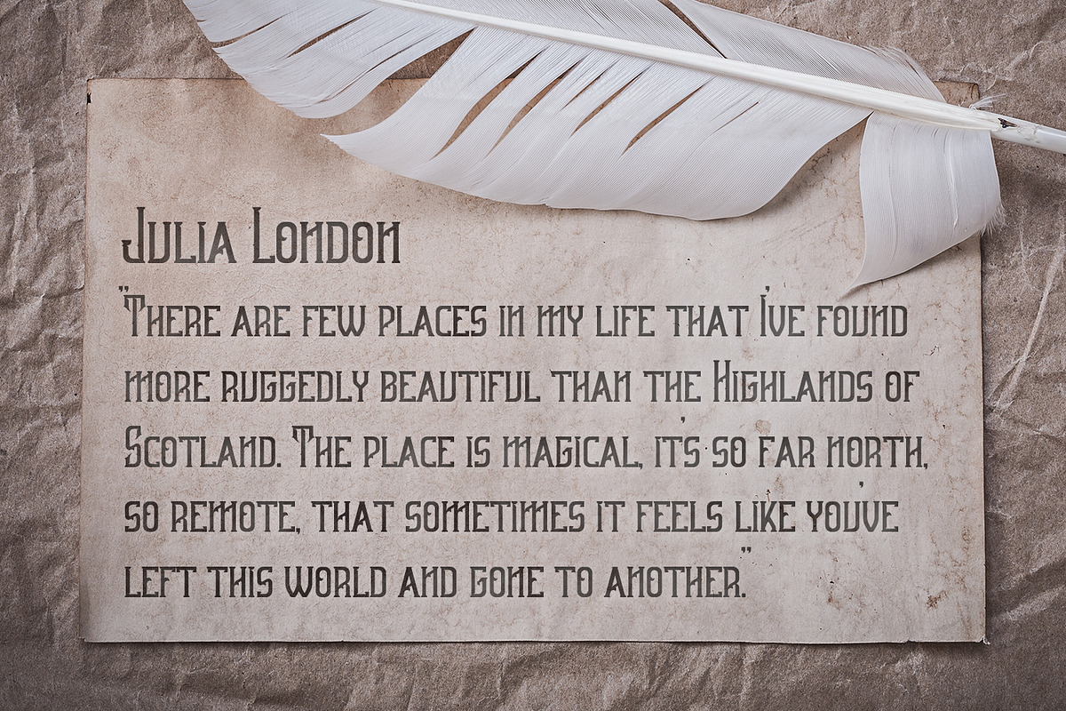 Old Scotch Font, a Script Font by OWPictures (Photo 2 of 4)
