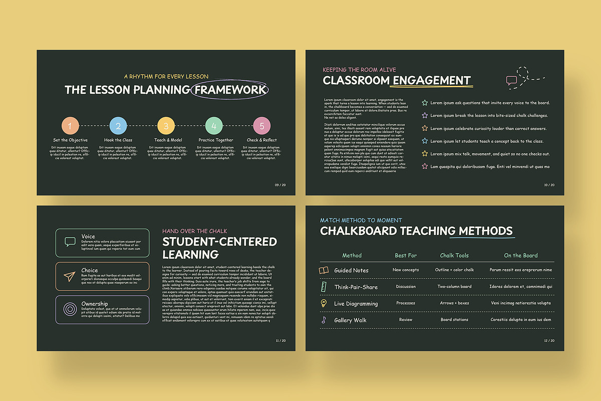 Chalkboard School Education Presenta, a Presentation Template by BrandPacks (Photo 4 of 7)