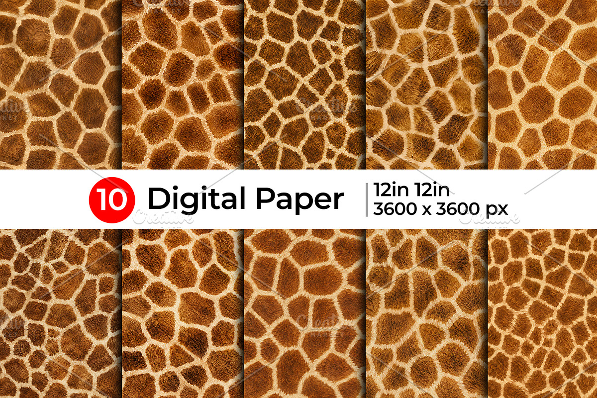 Realistic Giraffe Fur Texture, a Pattern Graphic by Artonix (Photo 1 of 4)