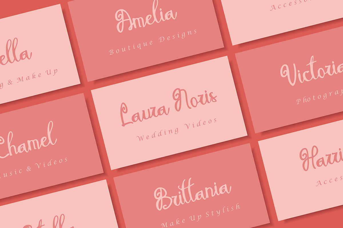 Melodina Script preview 2