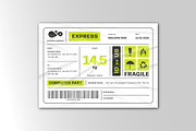 Shipping Fragile Barcode Sticker, a Print Template by Siska Arista (Thumbnail 3 of 3)