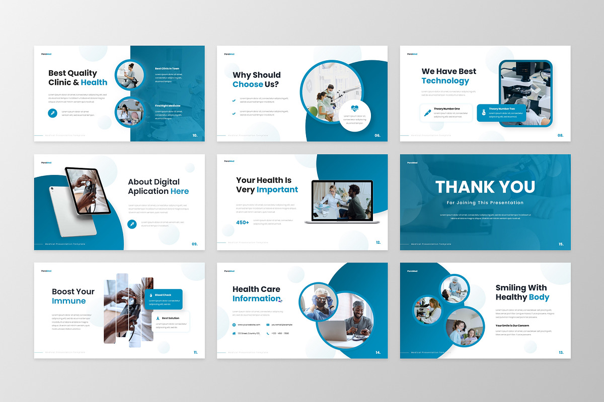 Paramed - Medical PowerPoint, a Presentation Template by GraphauseProject (Photo 3 of 6)