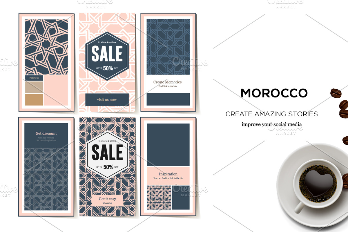 Instagram Stories Morocco, a Social Media Template by PREMIUMVECTOR (Photo 2 of 2)