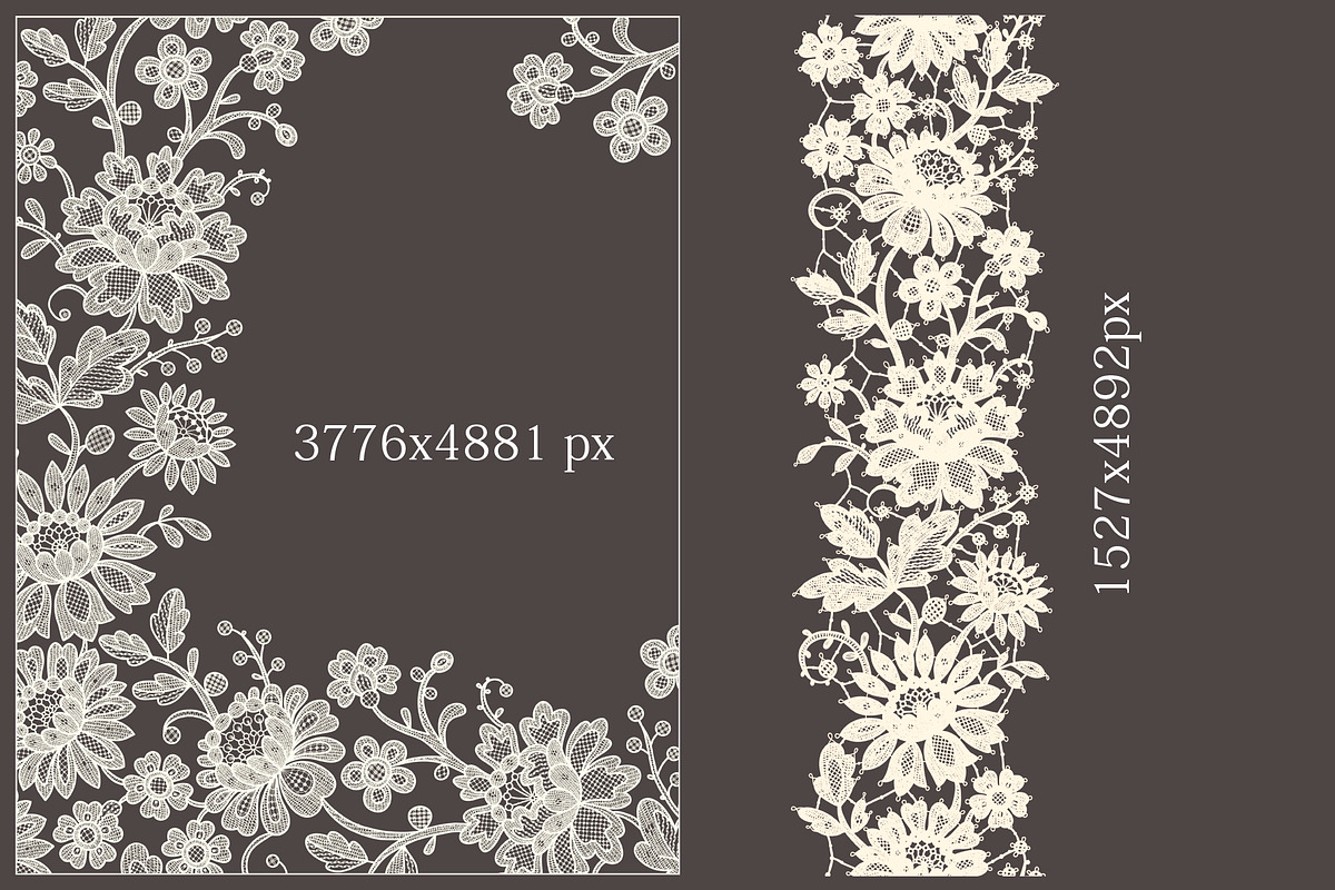 Big classic vintage lace collection., a Pattern Graphic by Ajuga (Photo 2 of 10)