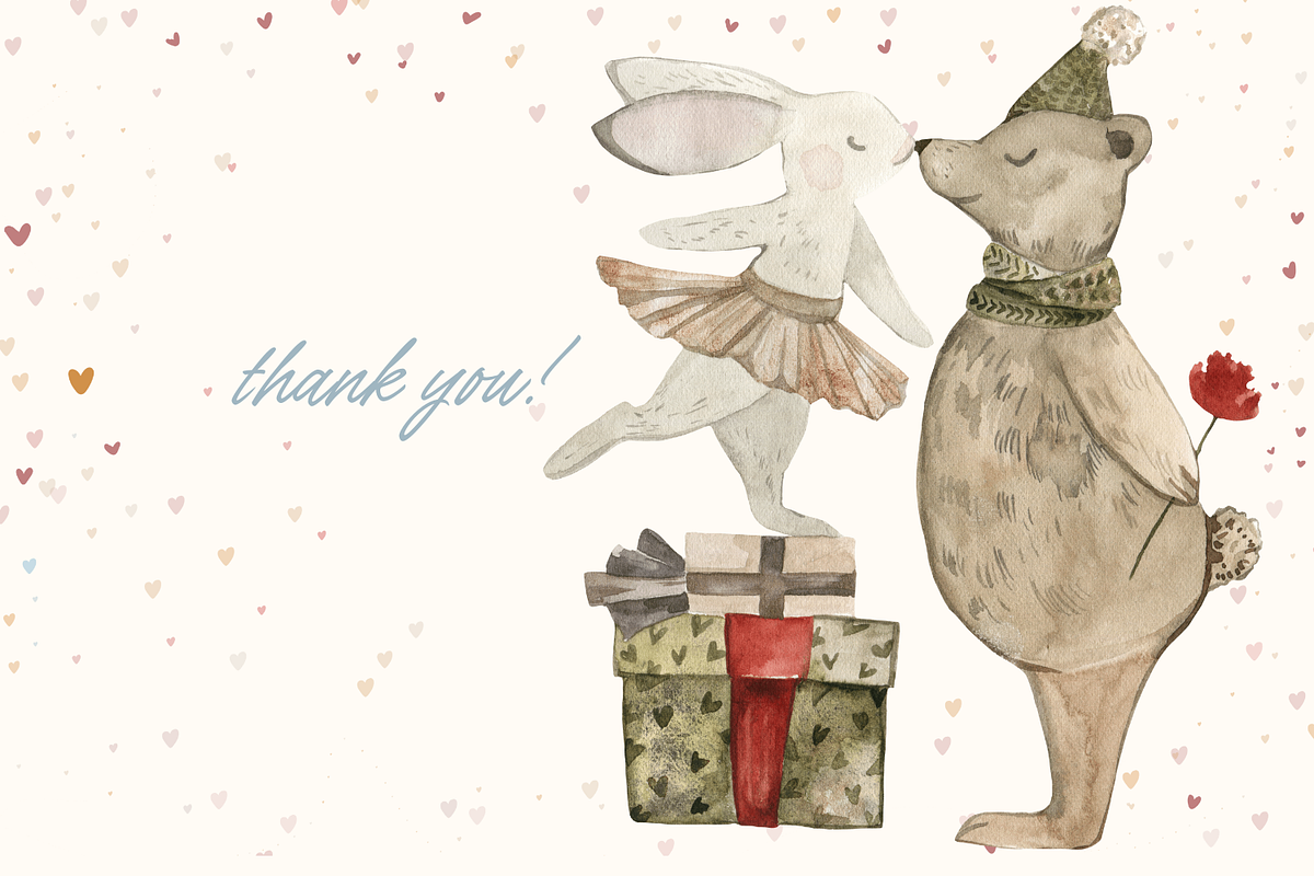 Nursery watercolor clipart, an Animal Illustration by Artcard Watercolor (Photo 25 of 25)