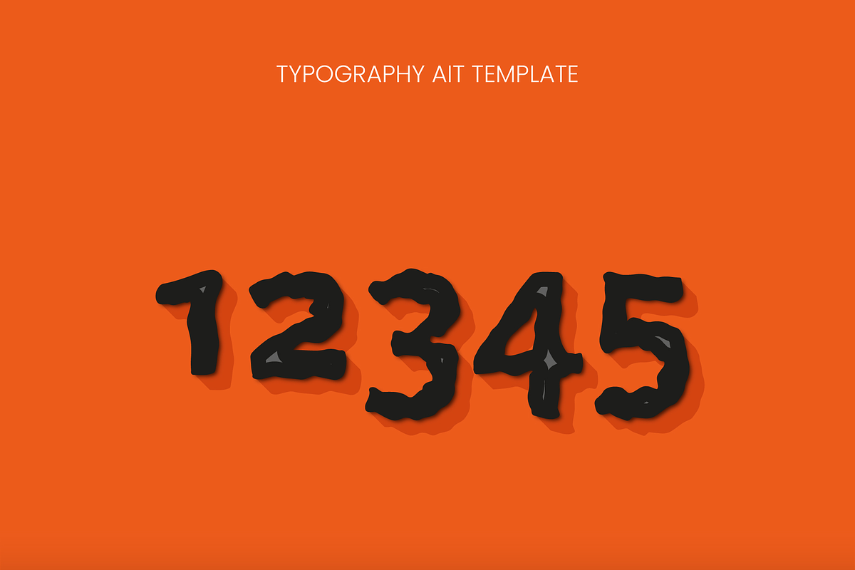Rough Chunky Text Effect preview 2