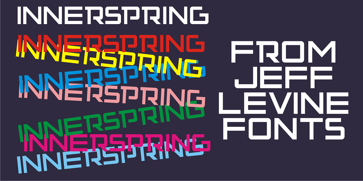 Innerspring JNL, a Sans Serif Font by Jeff Levine Fonts