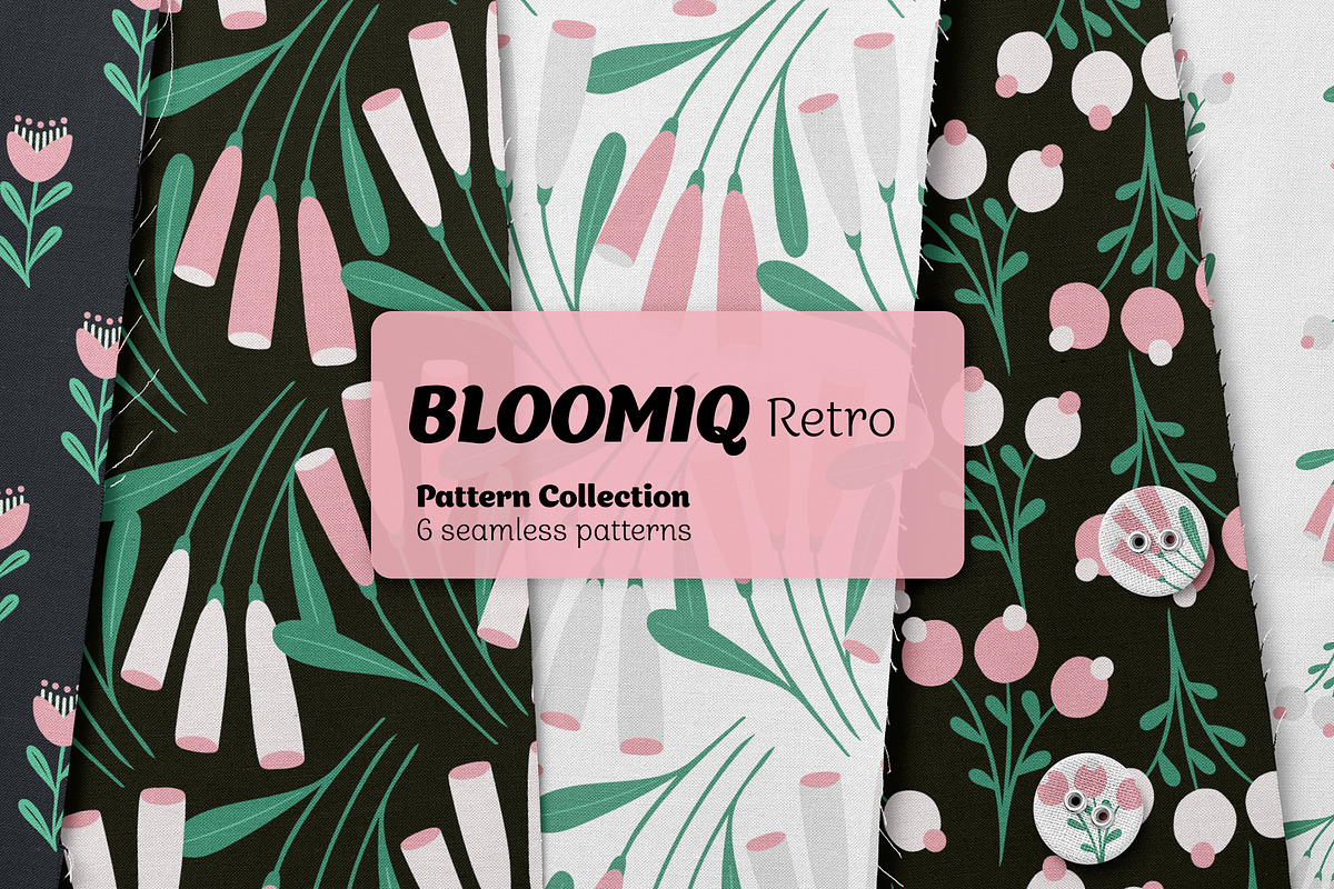 Vintage Flower Pattern Collection, a Pattern Graphic by Asya Melkonyan Patterns (Photo 1 of 15)
