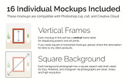 16 Etsy Friendly Print Mockups, a Print Template by Drifter Studio PrintShop (Thumbnail 3 of 4)