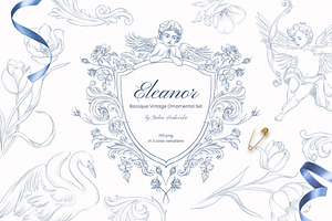 Baroque Vintage Ornamental set