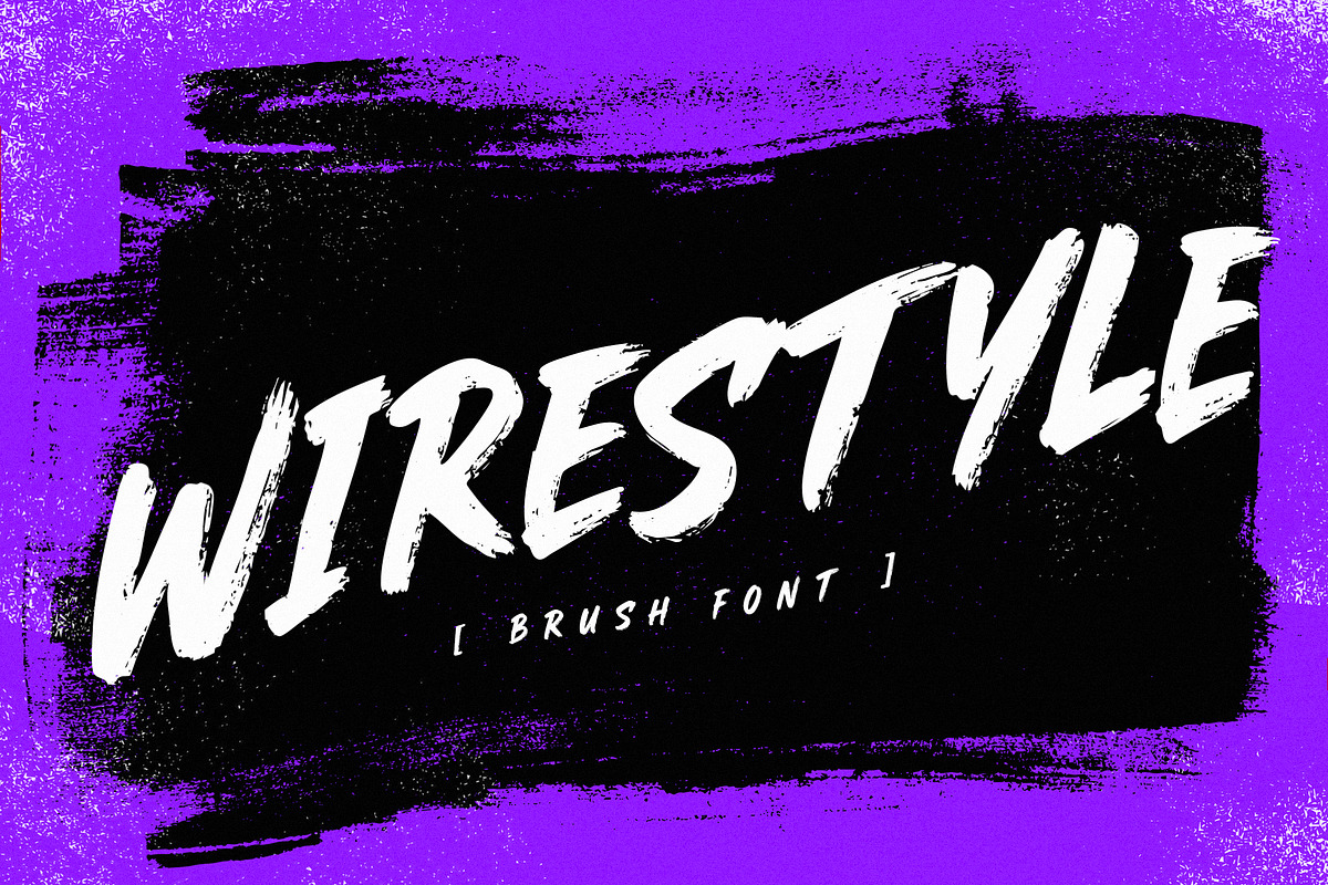 Wirestyle - Bold Brush Font, a Handwritten Font by Layerform Design Co. (Photo 1 of 5)